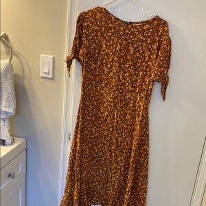 Floral Brown Dress